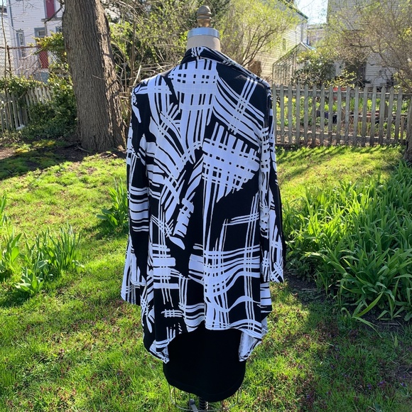 Joseph Ribkoff Black/White Stylish Jacket - Picture 6 of 15